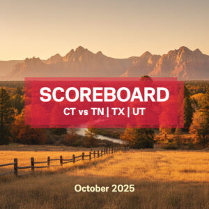 Scoreboard CT TX TN UT Oct 2025 image